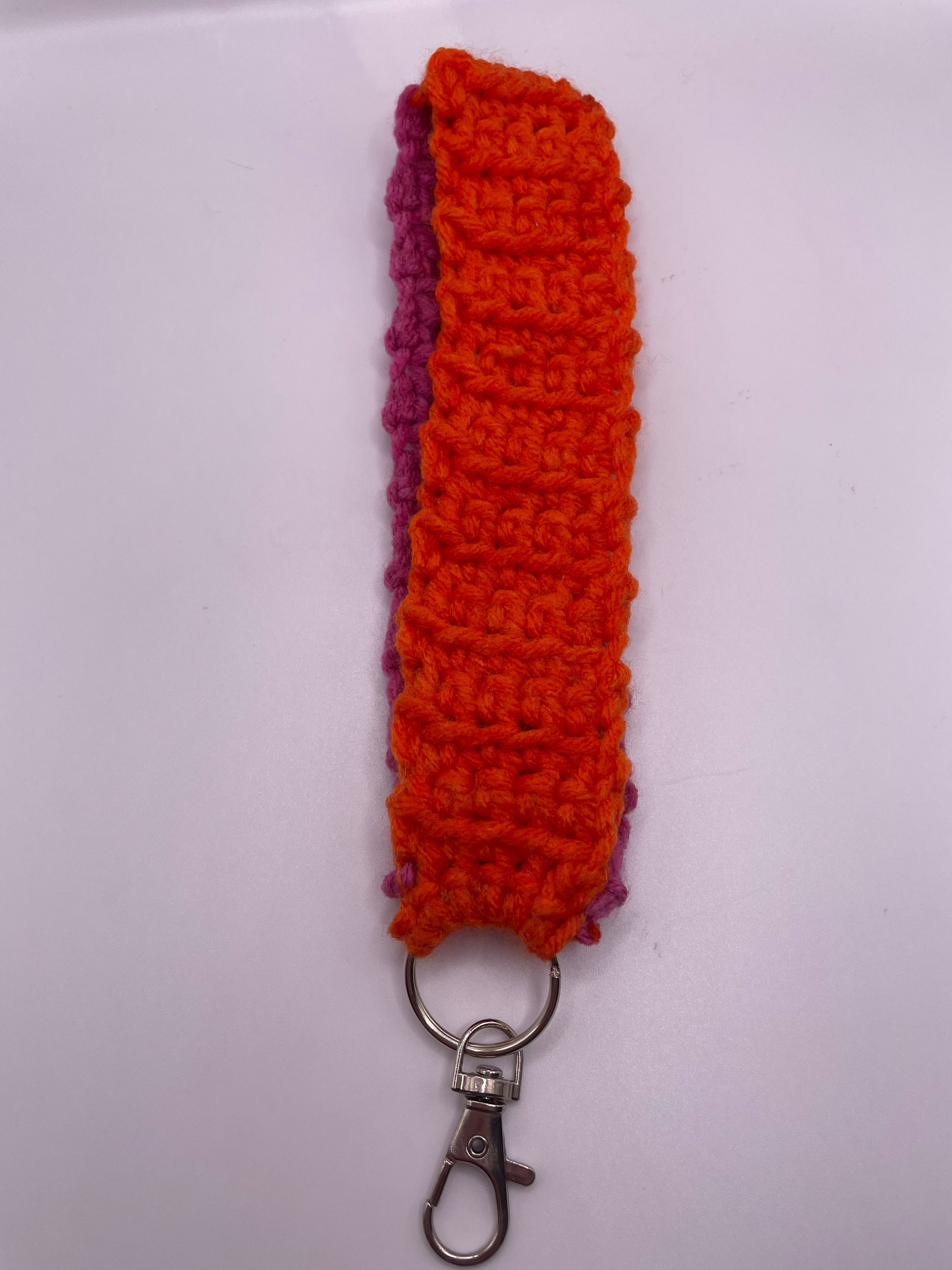 Purple and Orange Keychain