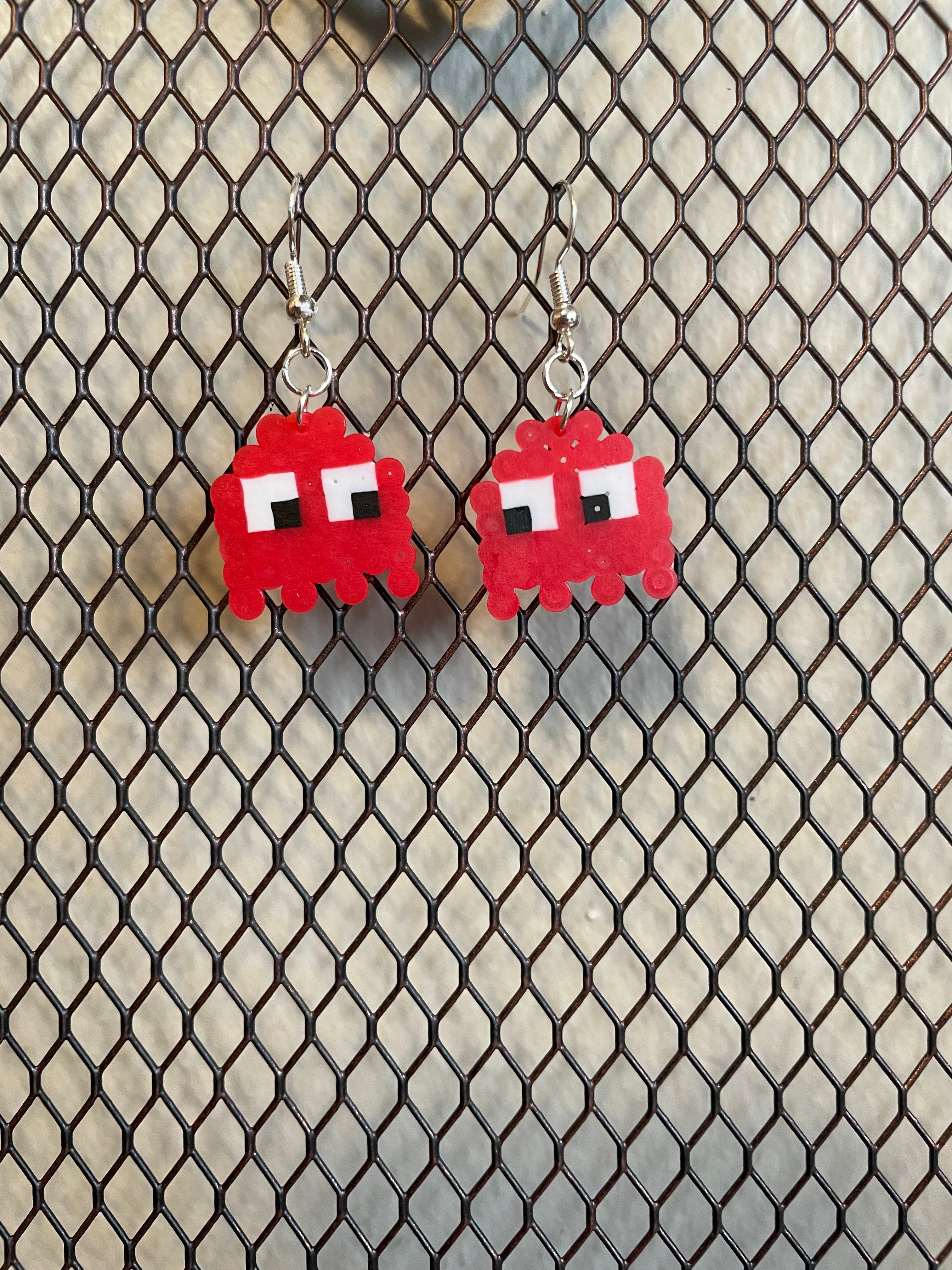 Red Ghost Earrings